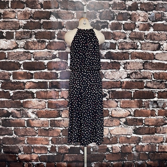 Wisp Romper Pants Suit Cropped Black Red Dots Lottie Pockets Belt Size 2 - Picture 4 of 16